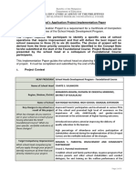 DANTE S. SULANGON-SHDPFC Batch 3 Project Implementation Plan-Final