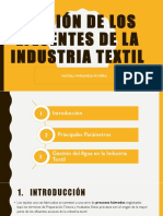 Exposicion Gestión de Los Efluentes de La Industria Textil