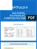 Cap. V - SULFUROS, SULFOSALES Y COMPUESTOS SIMILARES