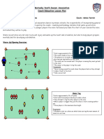 Kentucky Youth Soccer Association Coach Education Lesson Plan