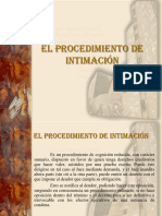 PROCESAL CIVIL III Tema 13 El Procedimiento de Intimación