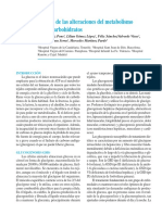 Alteraciones Del Metabolismo de Los Carbohidratos. Documento para Análisis.