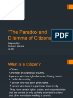 The Paradox and Dilemma of Citizenship