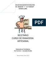 Recetario Panaderia Artesanal I