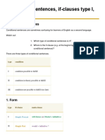 Conditional Sentences, If-Clauses Type I, Ii, Iii