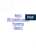 Week 2 8051 Assembly Language Programming