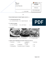 4º Teste de Francês 8º Ano - DL54