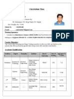 Curriculum Vitae: Contact Details: Anirban Dey