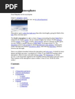 Earth's Atmosphere: "Air" Redirects Here. For Other Uses, See