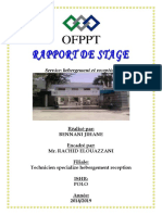 RAPPORT DE STAGE Service Hotel