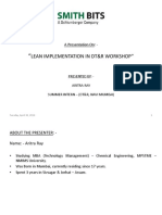 Lean Implementation in DT&R Workshop": A Presentation On