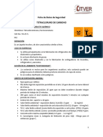 Ficha Seguridad Química Tetracloruro de Carbono