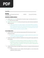 Constitution Unit: Lesson Plan