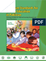 Minimum Standards For Quality Education in Pakistan PDF