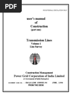 User's Manual of Construction: Power Grid Corporation of India Limited