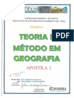 Apostila de Geografia Teoria e Metodos I