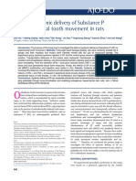 Effect of Systemic Delivery of Substance P On Experimental Tooth Movement in Rats