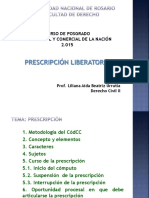 Prescripción - Codigo Civil y Comercial de La Nacion 1