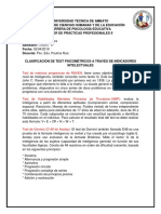 Clasificacion de Test Psicométricos