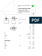 Fixed Column Base Design