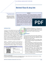 Management of Skeletal Class II Deep Bite