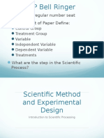 Scientific Method and Experimental Design