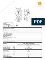 Product Characteristics: Pressure Sensors