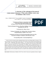 Density and Size Structure of The Endangered Fan Mussel of Maliakos Gulf, Greece