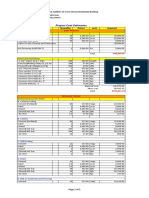 Project Cost Estimates: Site Works