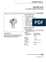 Valvula de Control Proporcional de Aceite Datos Tecnicos B