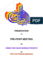 Presentation On Jinnah and Islam Barrages For Pre-PDWP Meeting