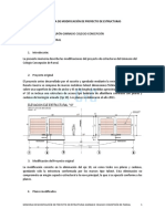 Memoria de Modificación de Proyecto de Estructuras