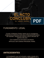 El Acto Conclusivo