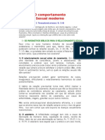 Estudos Biblicos Sobre Namoro, Casamento e Sexo - O Comportamento Sexual Moderno