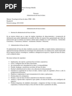 Administración de Base de Datos