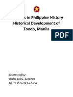 Readings in Philippine History Historical Development of Tondo, Manila