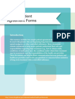 Sample Patient Agreement Forms