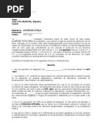 Modelo Tutela Transportes para Continuidad de Tto A Nombre Propio NV