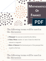 Mathematics of Finance