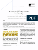 The Current State Lean of Research On Automotive NO, Catalysis