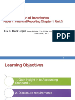 AS 2 - Valuation of Inventories: Paper 1: Financial Reporting Chapter 1 Unit 3