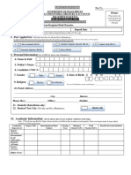 Application Form BS-3 To 14 Treasury Office Balouchistan