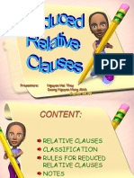 Reduced Relative Clauses