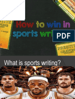 How To Win in Sports Writing