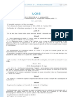 Loi N 2010-1192 Du 11 Octobre 2010