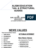 Journalism Education Conceptual & Structural Guides: by Earl Victor L. Rosero