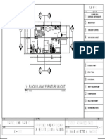 Floor Plan W/ Furniture Layout: Dining Area