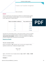 A Derivada e As Funções Marginais