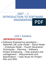 Unit - 1 Introduction To Software Engineering