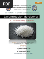 Determinacion de Cloruros